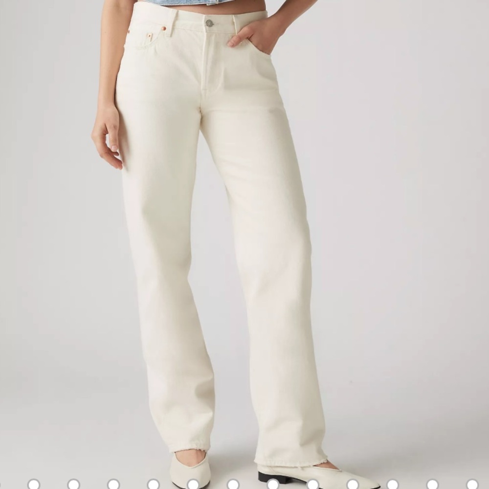 Levi's 501 90’s Ecru Straight Jeans size 25